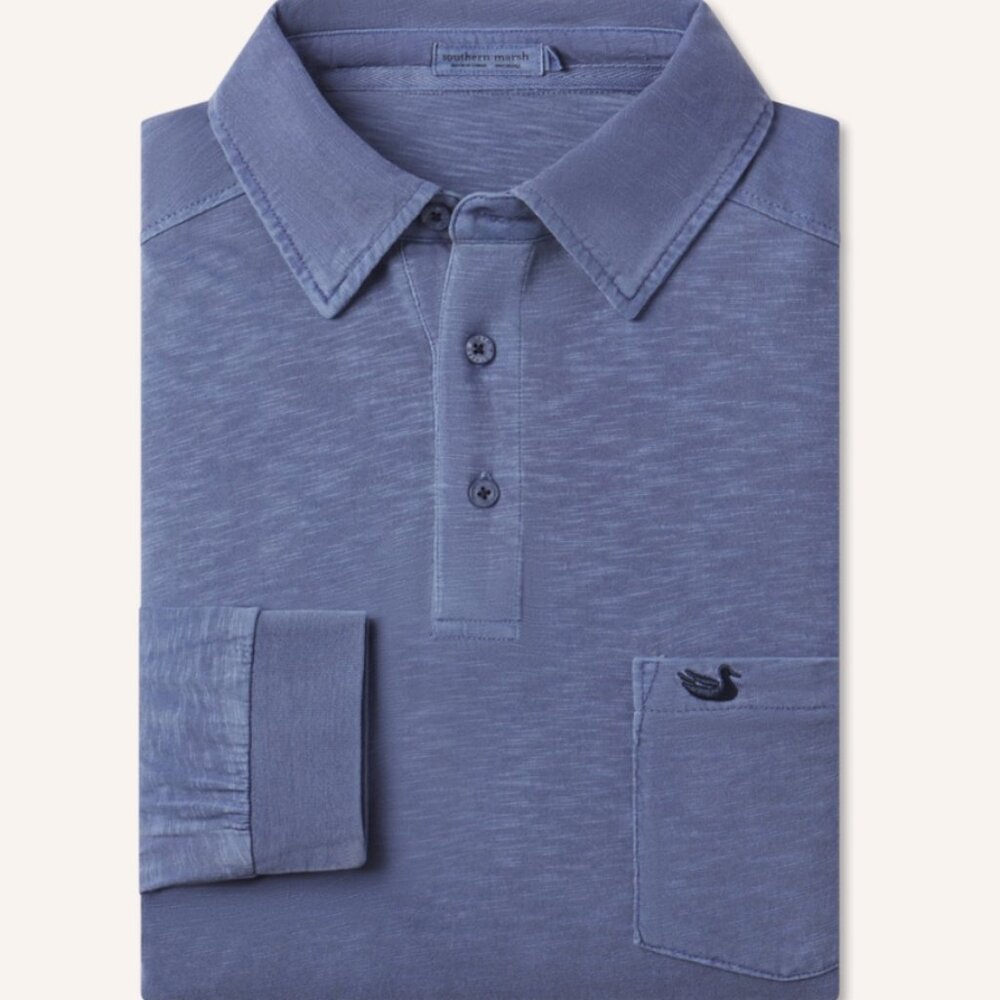 SOUTHERN MARSH SEAWASH SLUB POLO (LARGE) - Picture 2 of 9